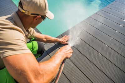 Deck Pressure Washing detail