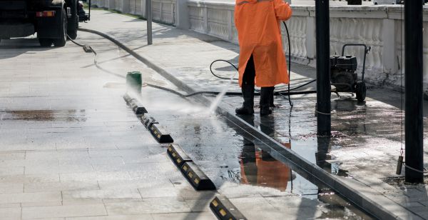 Parking Lot Pressure Washing in Falls Church